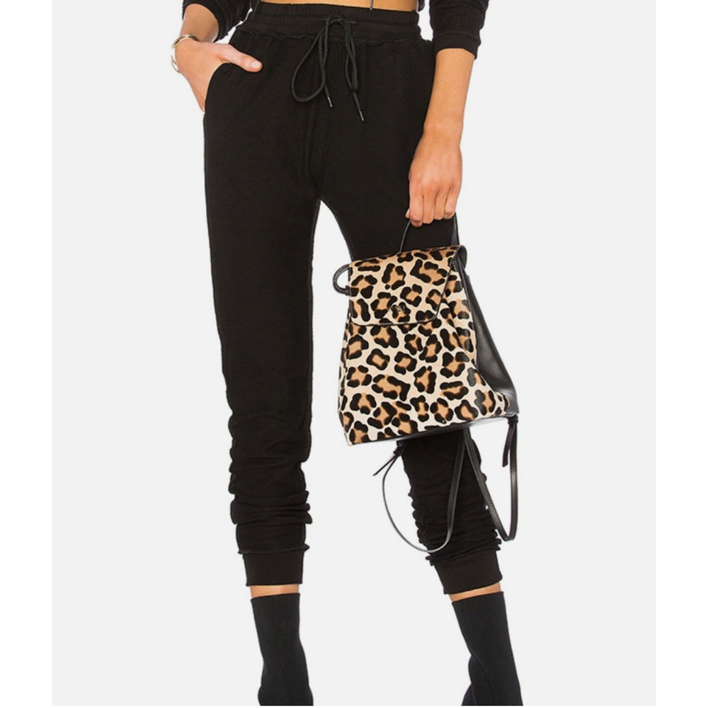 Guizio‎ Small Inside out Joggers Distressed Track Sweatpant Black